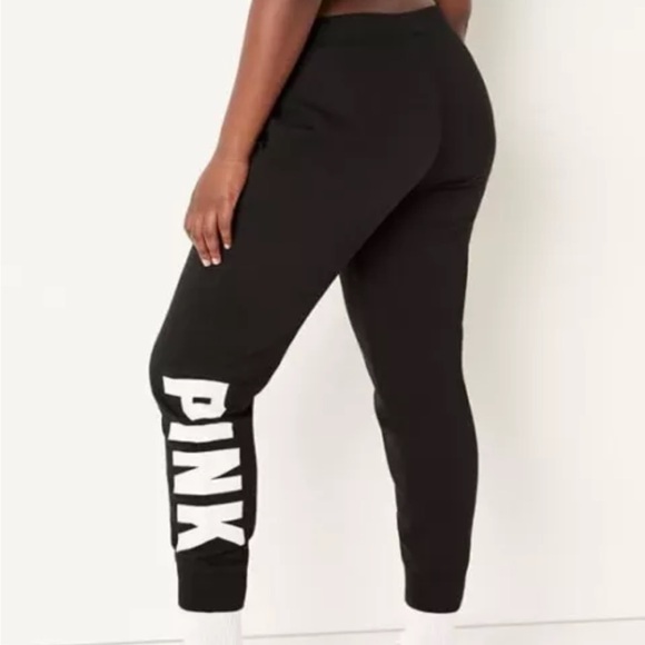 VICTORIA'S SECRET PINK FLEECE ACTIVE EVERYDAY LOUNGE JOGGER  SWEATPANTS XL - Picture 2 of 5